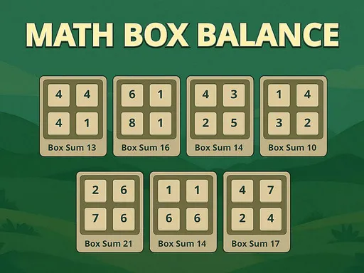 Math Box Balance