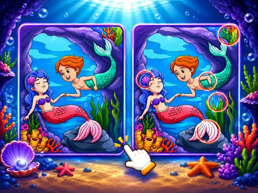 Spot The Difference Mystic Mermaids